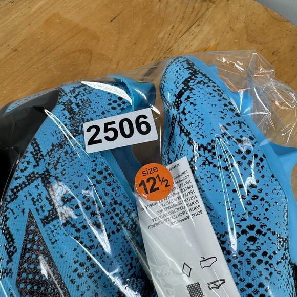 Adidas Adizero Electric 2 Exotic Speed Mens Size 12.5 Cyan Black Football Cleats - Picture 9 of 9